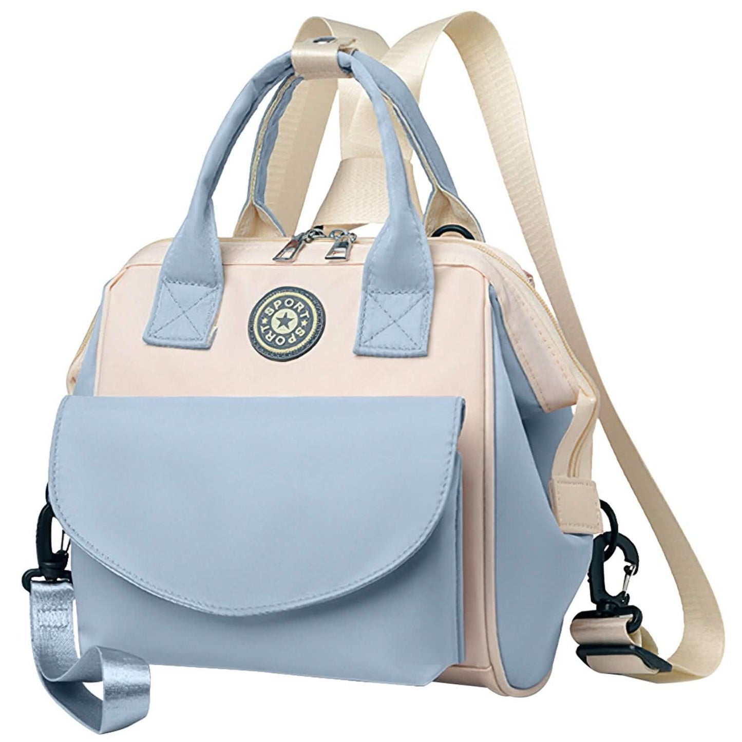 Multifunktionale Wickeltasche mit 2 isolierten Fächern Pendeltasche