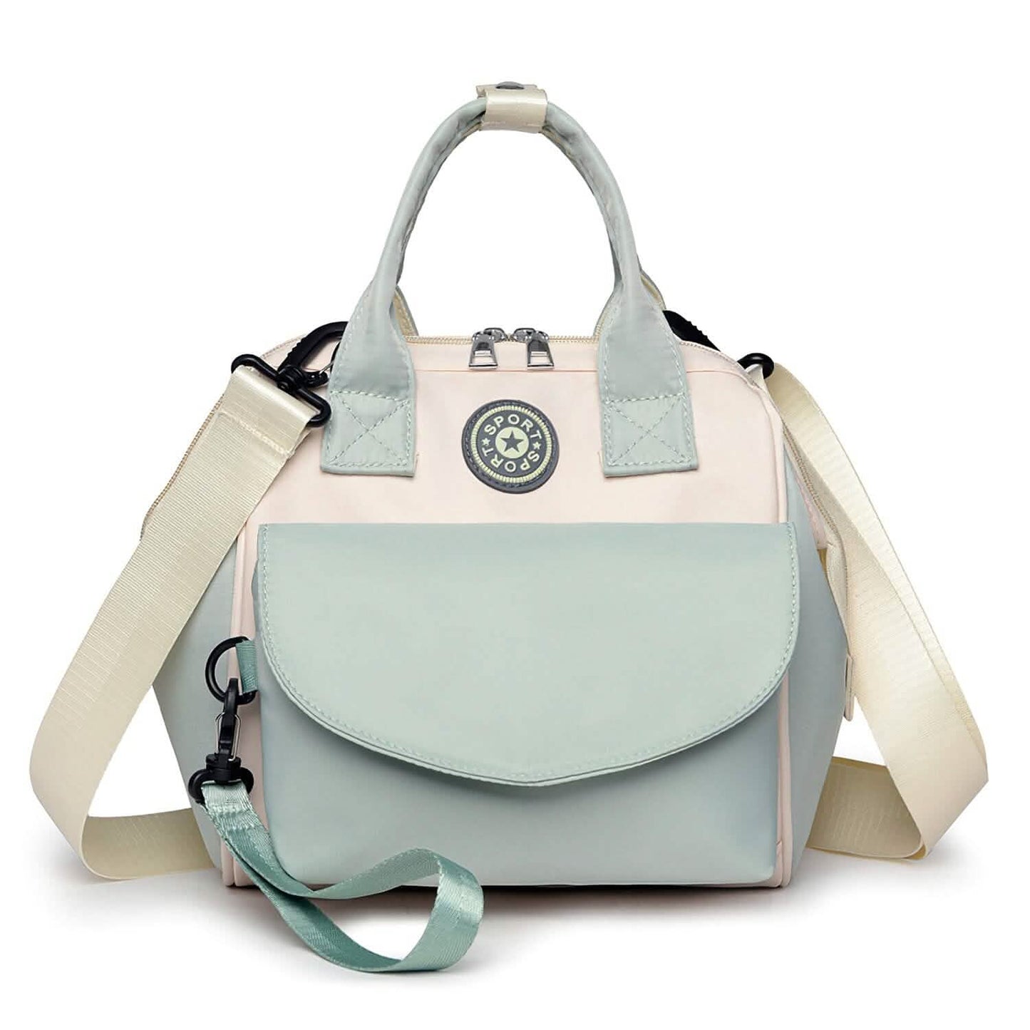 Multifunktionale Wickeltasche mit 2 isolierten Fächern Pendeltasche