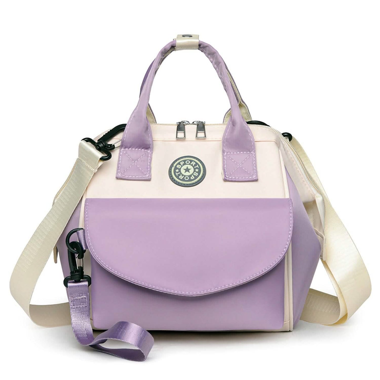 Multifunktionale Wickeltasche mit 2 isolierten Fächern Pendeltasche