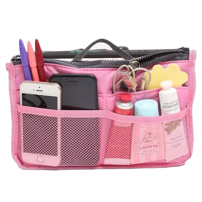 Kosmetiktasche/Handtaschen-Organizer mit mehreren Fächern