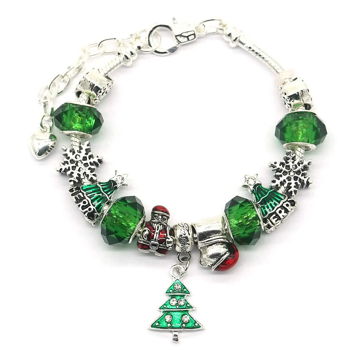 Murano- und Swarovski-Kristall-Weihnachtsarmband