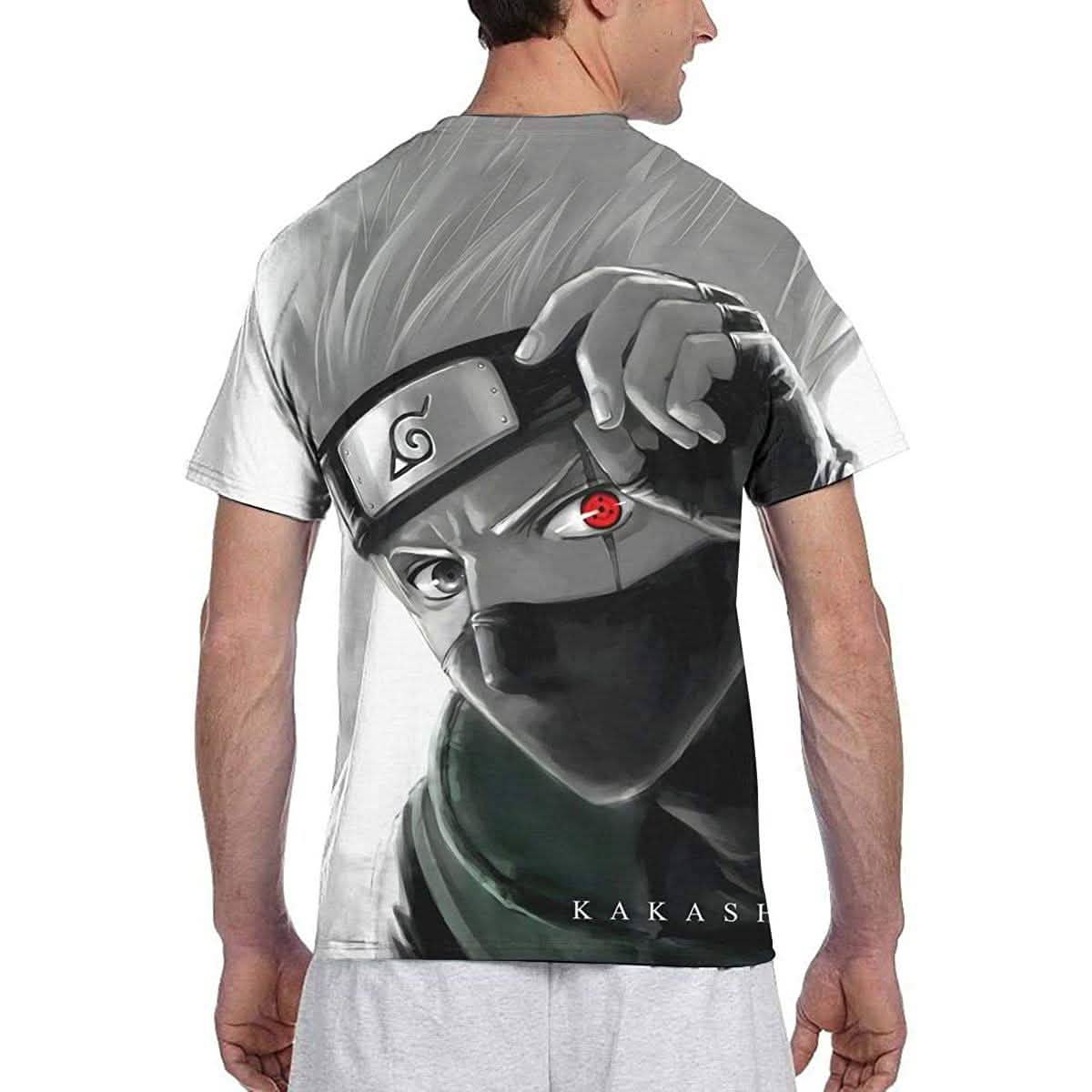 Naruto T-Shirt Herren Damen Jungen Mädchen 3D-Druck Kurzarm T-Shirt