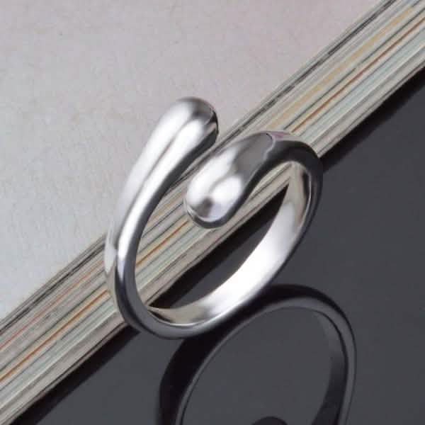 Halskette Ring Haken Ovale Ohrringe Set