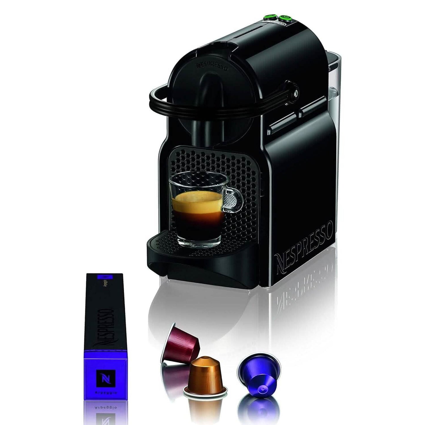 Nespresso Inissia Espressomaschine von De'Longhi 24 oz. - Schwarz (Generalüberholt)