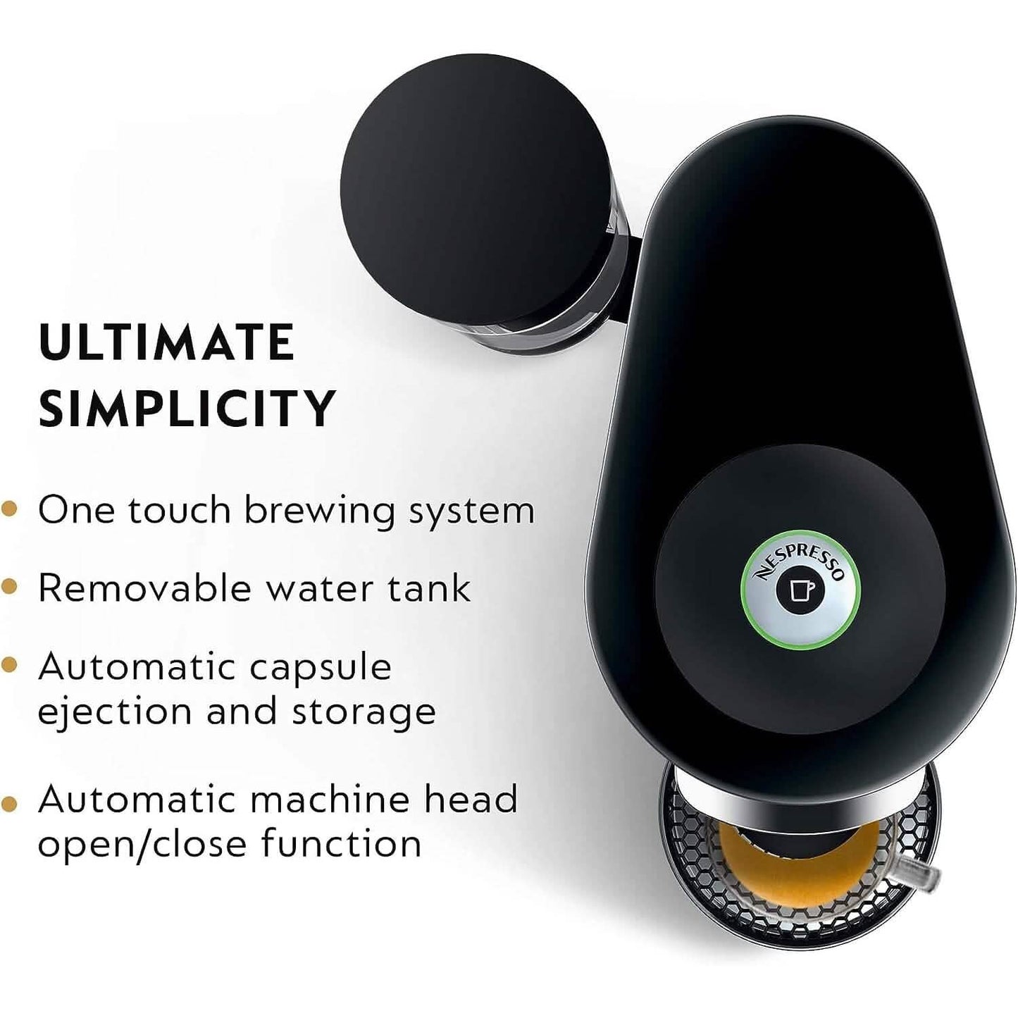 Nespresso VertuoPlus Deluxe Kaffee- und Espressomaschine (generalüberholt)