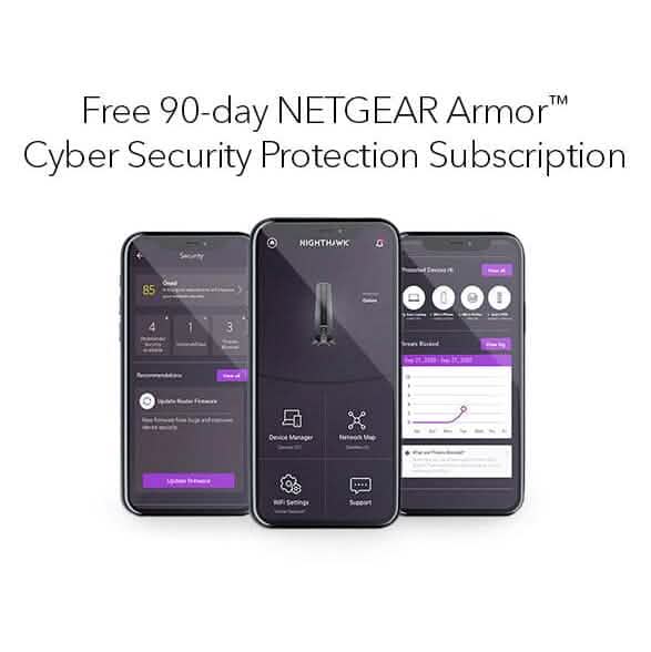 NETGEAR Nighthawk DOCSIS AX2700 3.1 2,7 Gbit/s Zwei-in-Eins Kabelmodem-Router (CAX30-100NAS) (Generalüberholt)