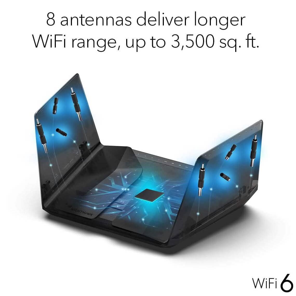Netgear Nighthawk WiFi 6 (RAX120) AX6000 12-Stream Dual-Band Gigabit Router (generalüberholt)