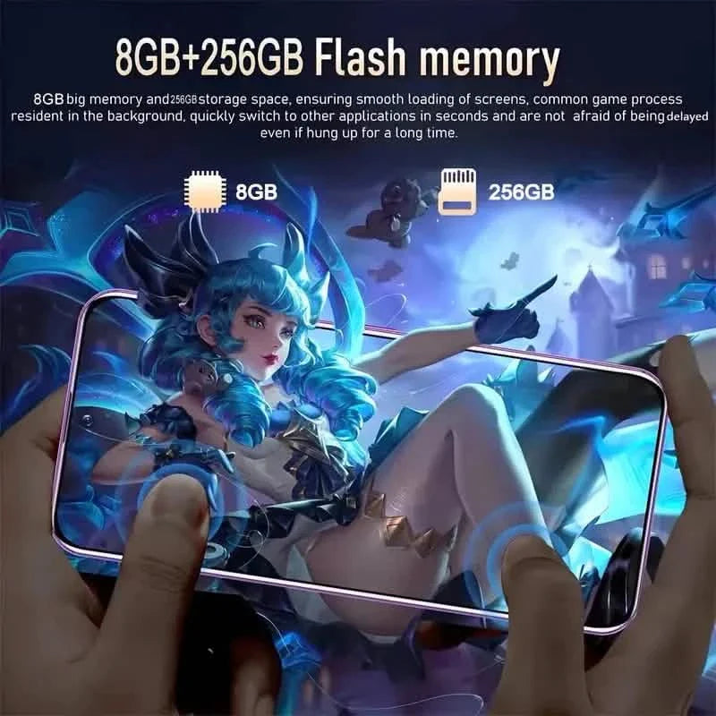 Android 13 5G Smartphone, 6,8 Zoll, Dual SIM, 4GB + 128GB, 48MP+108MP HD Kamera
