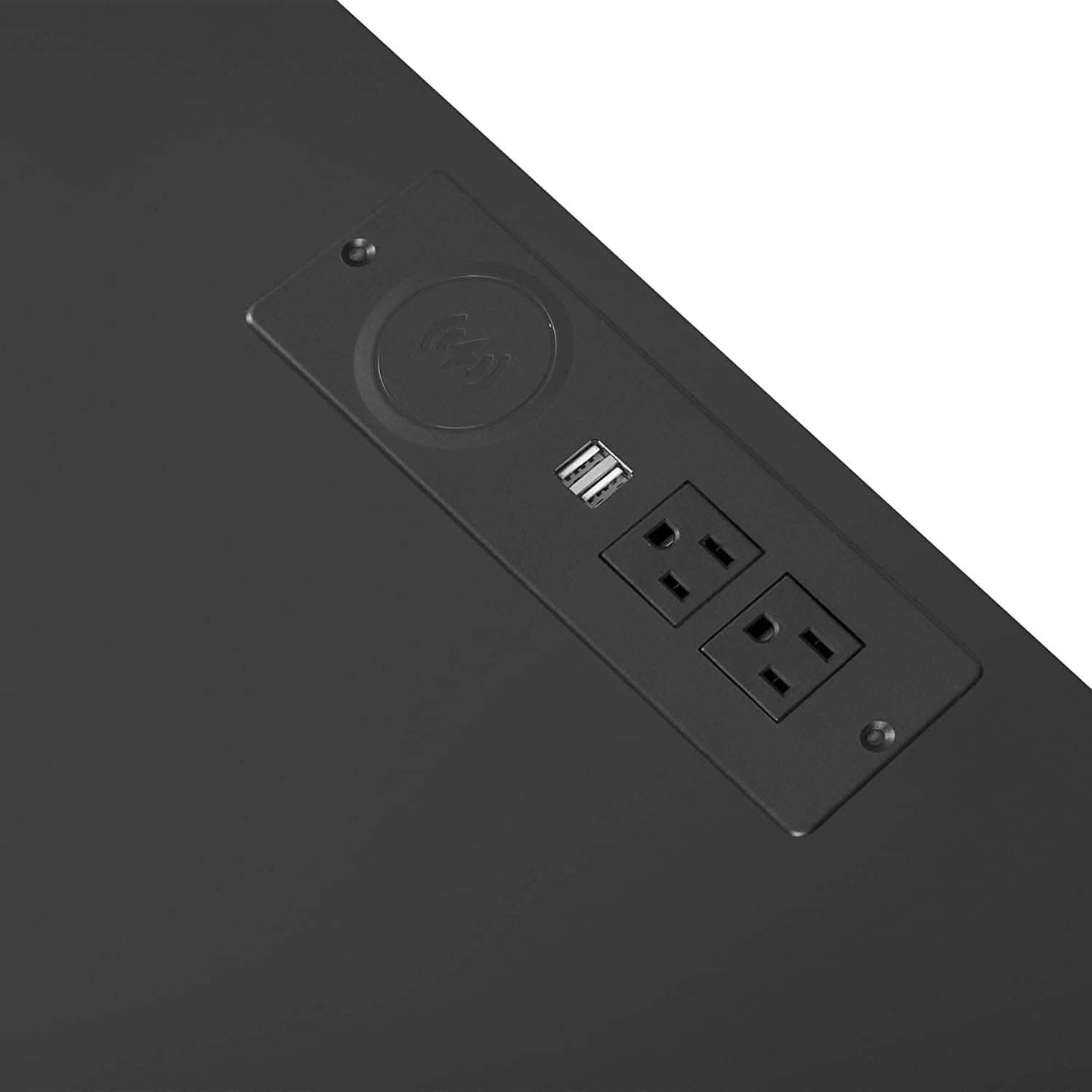 Nachttisch mit 3 Schubladen, Schrankfach und USB-Ladeanschlüssen