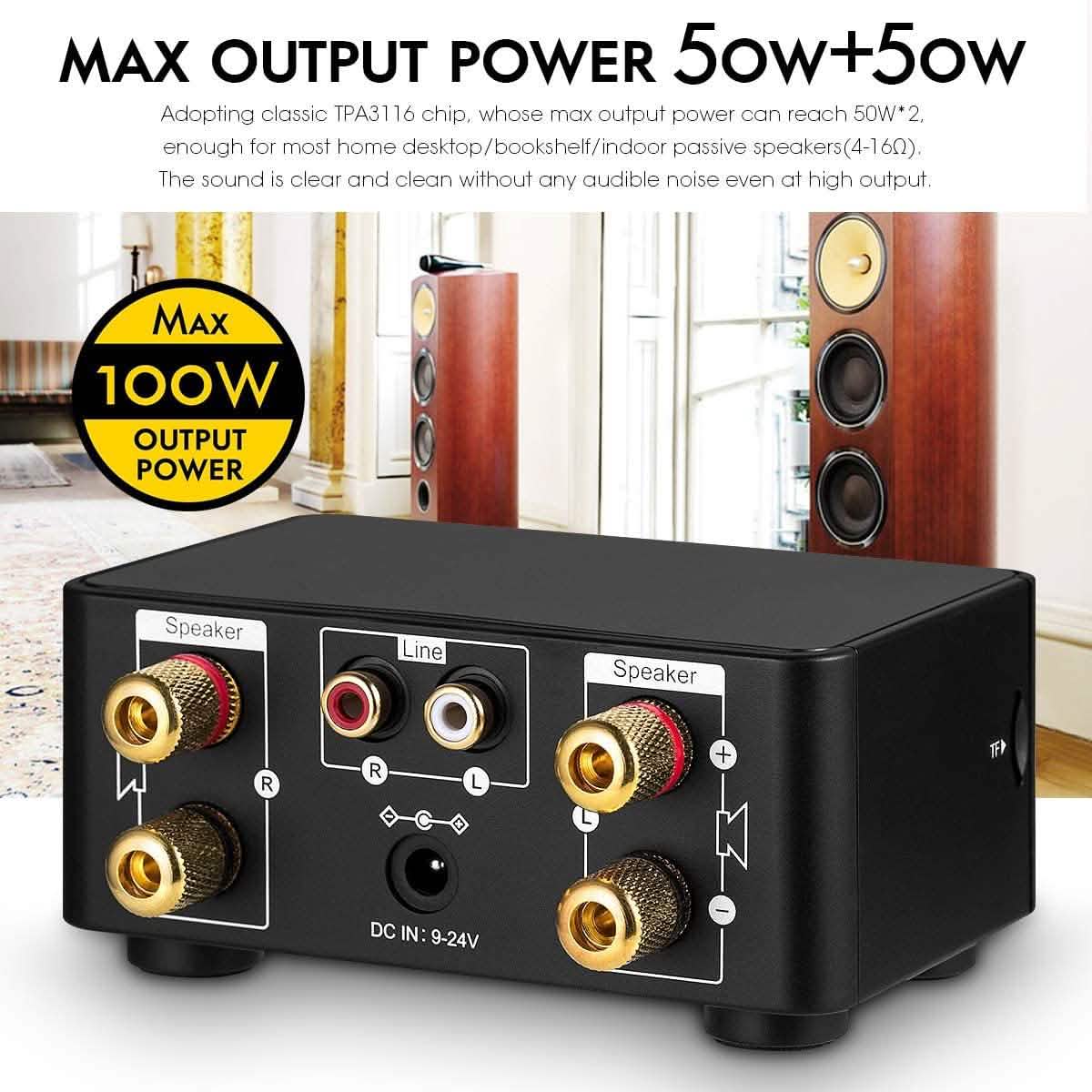 Nobsound 100W Mini Bluetooth 5.0 Leistungsverstärker