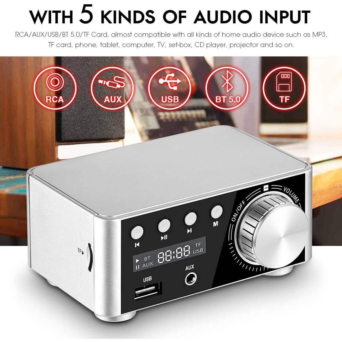 Nobsound 100W Mini Bluetooth 5.0 Leistungsverstärker
