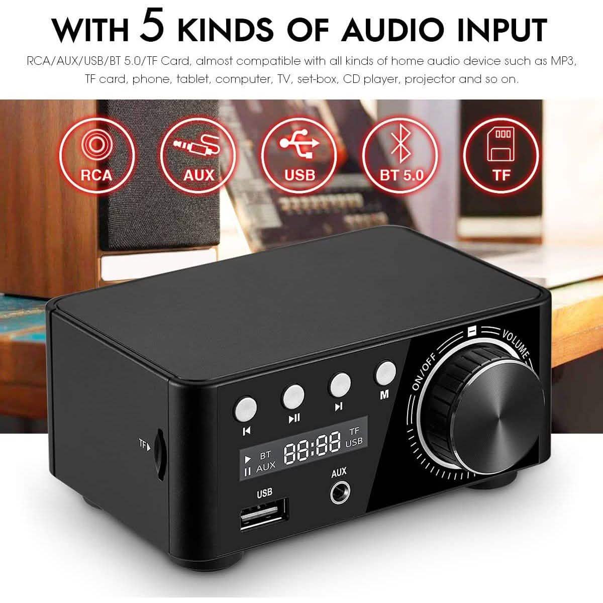 Nobsound 100W Mini Bluetooth 5.0 Leistungsverstärker