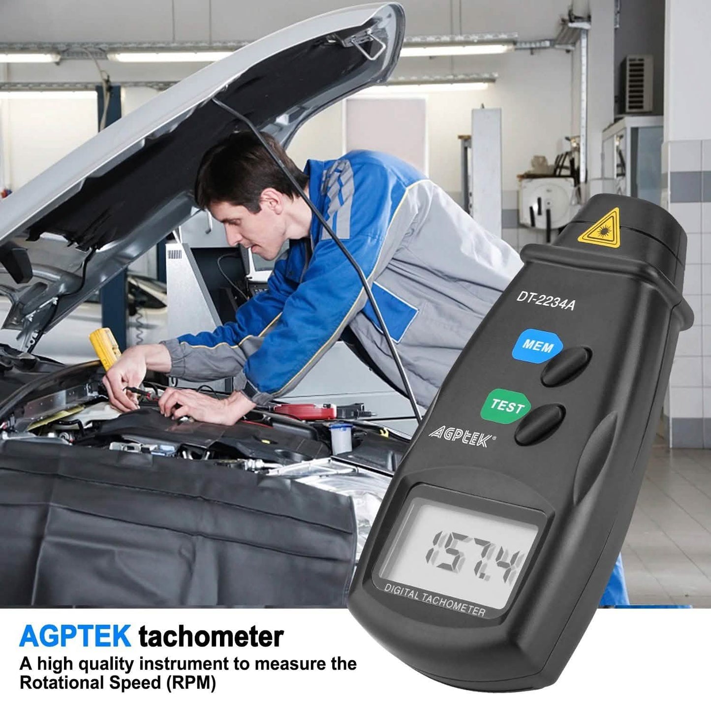 Berührungsloser Digital-Tachometer 20713A
