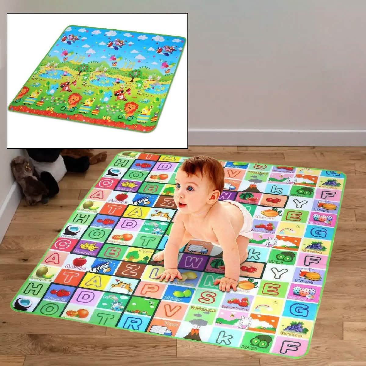 Rutschfeste, beidseitig faltbare Spielmatte für Kinder aus weichem Schaumstoff