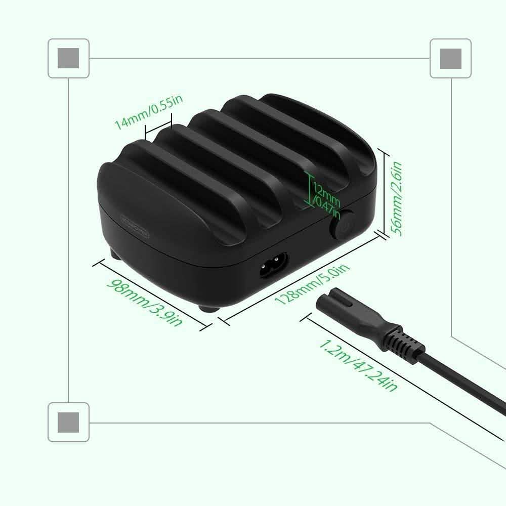 NTONPOWER Smartphone-Ladestation mit 5 USB-Anschlüssen, Dock und Organizer