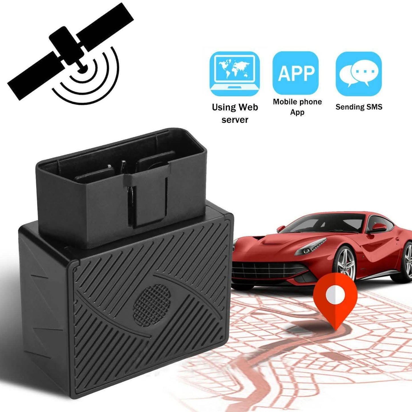 OBD GPS GPRS Tracker Echtzeit-Fahrzeugortungsgerät für PKW LKW Ortung