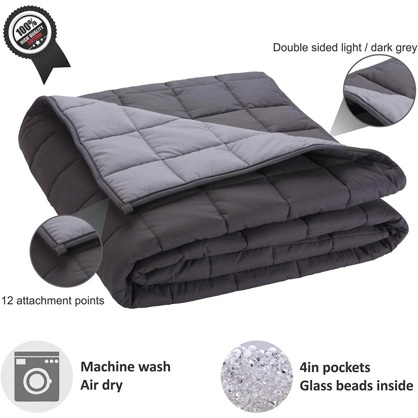 Olsen & Smith beidseitig beschwerte Premium-Decke