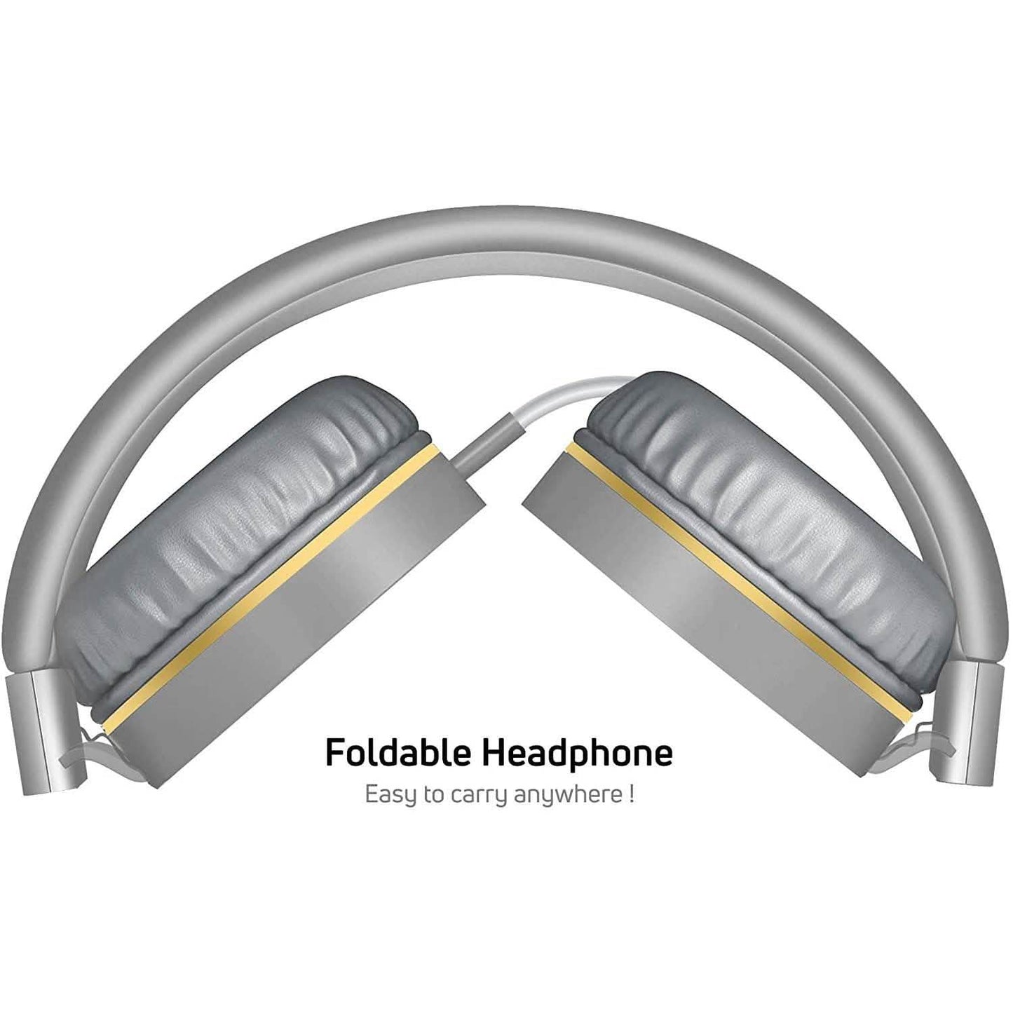 On-Ear-Kopfhörer mit integriertem Mikrofon, tragbares Audio-Headset mit verstellbarem Kopfbügel