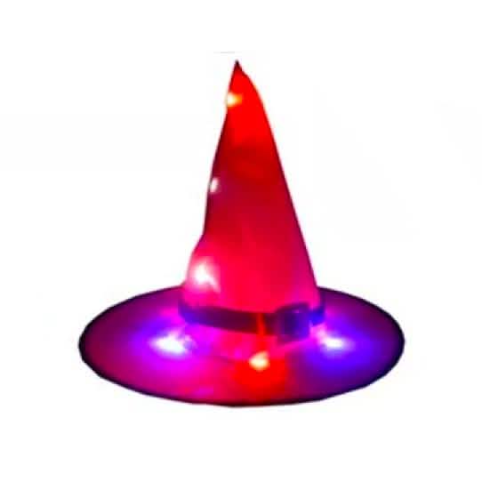 Leuchtende Hüte für die Halloween-Außendekoration