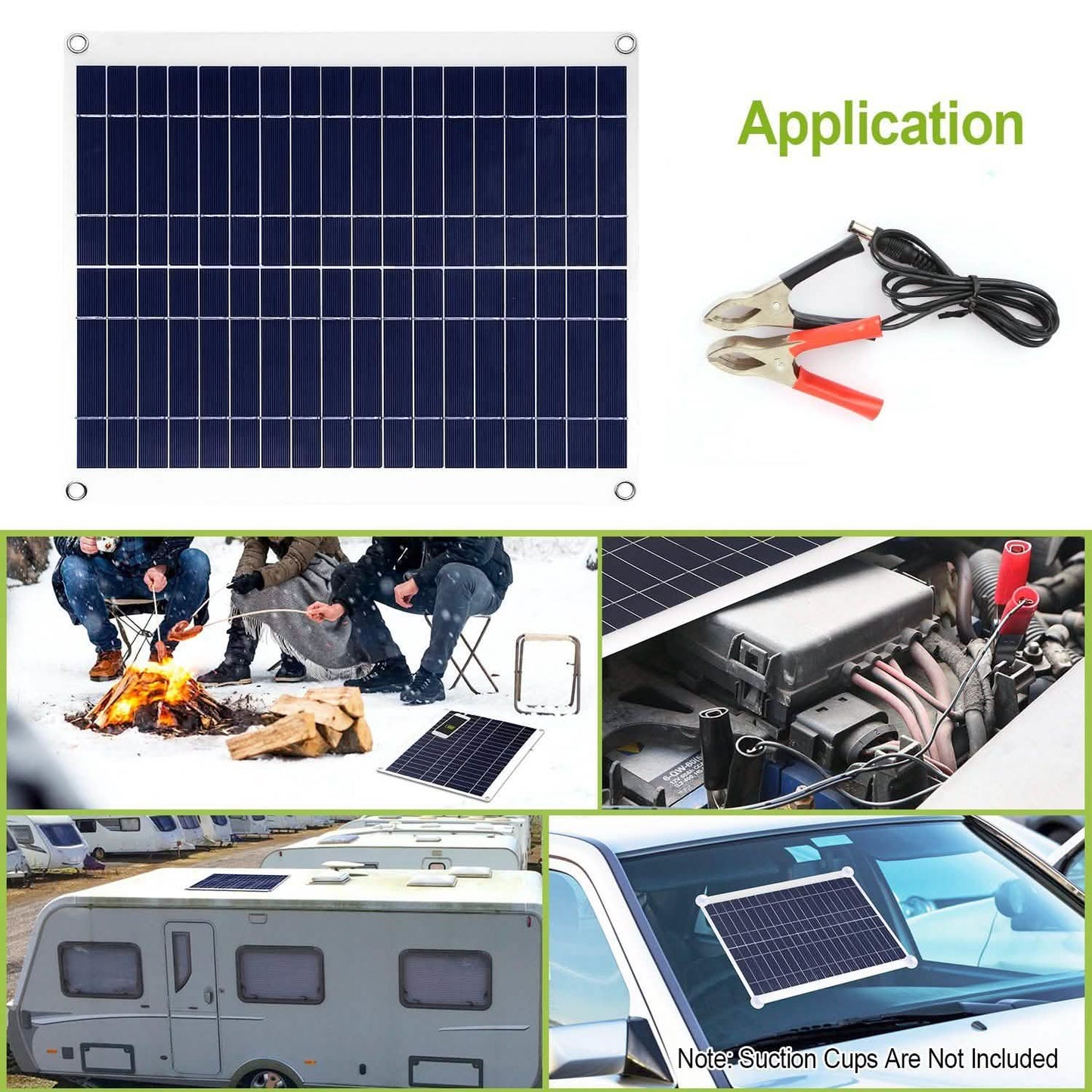 Solarpanel für den Außenbereich 12V 25W Autobatterieladegerät