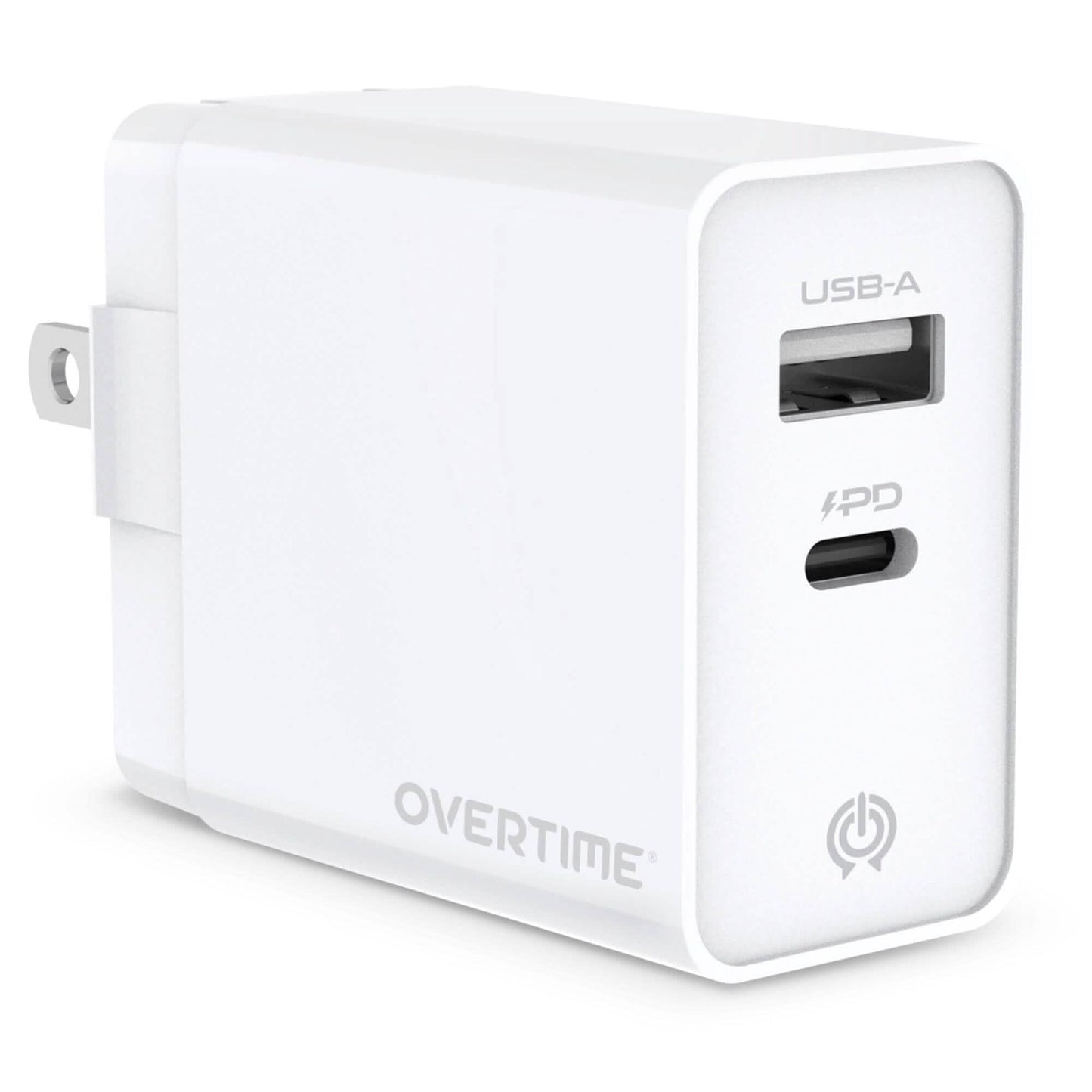 Overtime Dual Port USB A und USB C 38W Schnelllade-Netzteil