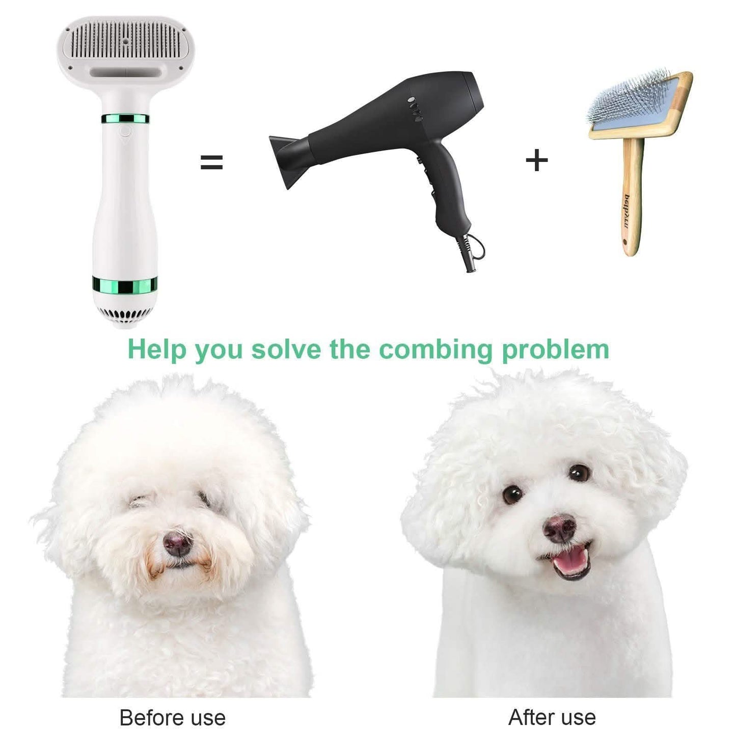 Ownpets 2-in-1 Haustierfön, tragbar