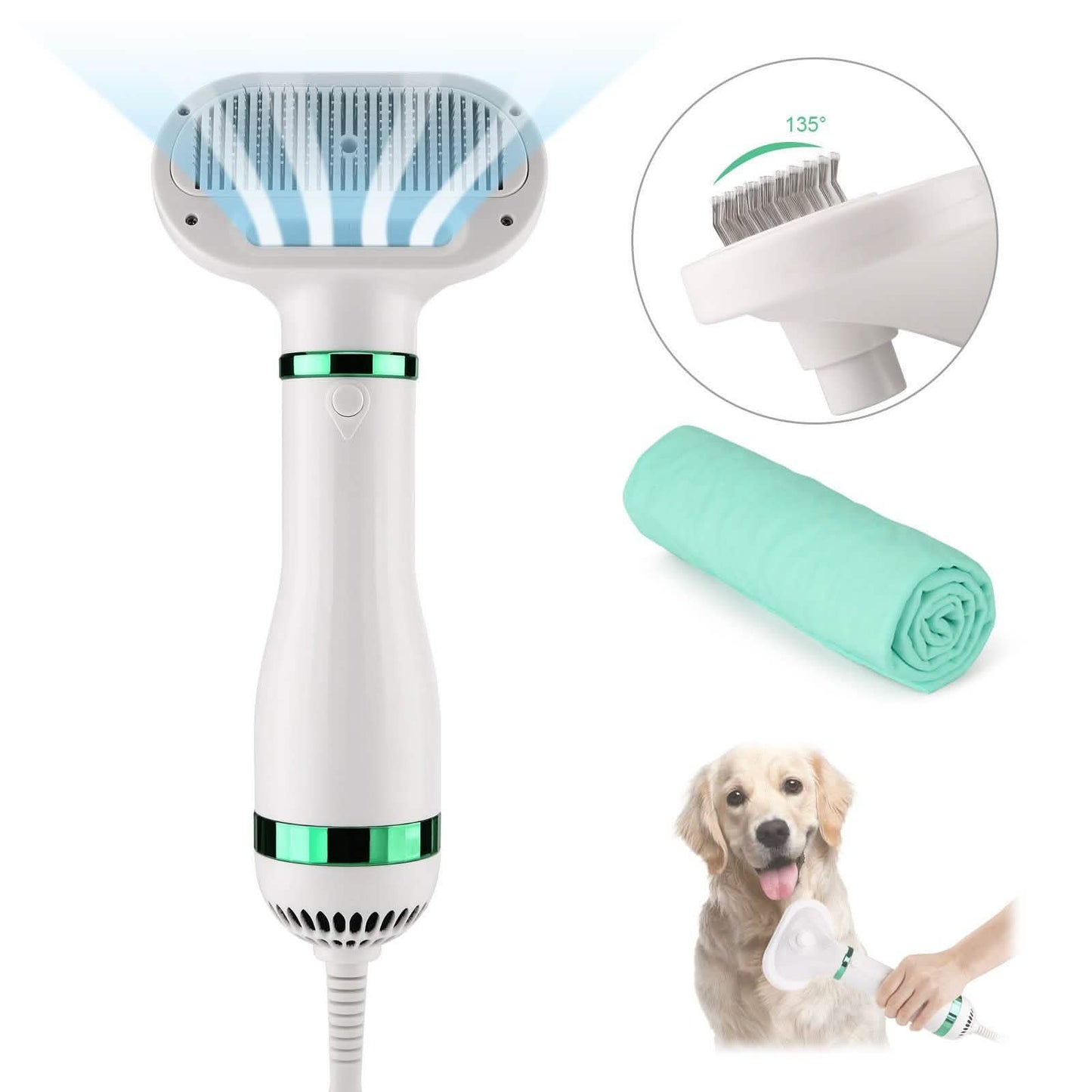 Ownpets 2-in-1 Haustierfön, tragbar