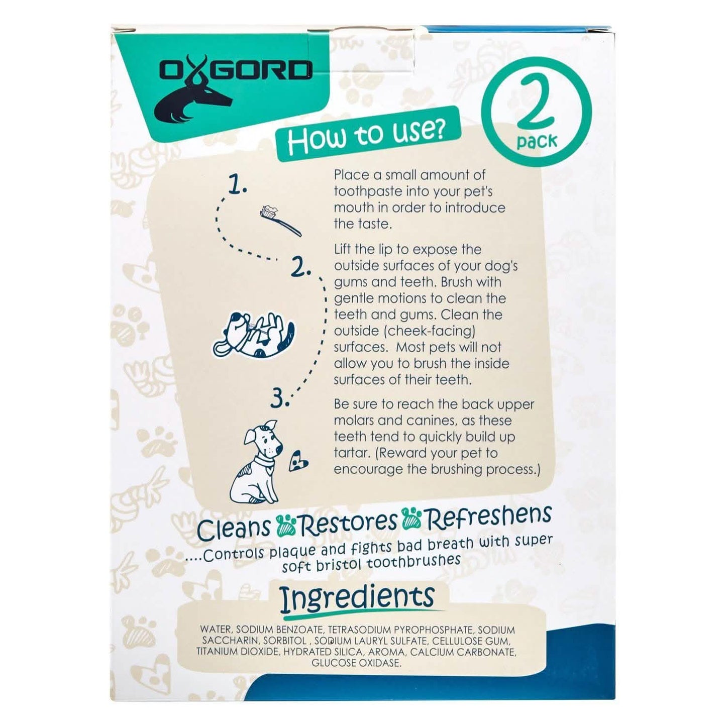OxGord Oral Care Dental-Set für Hunde