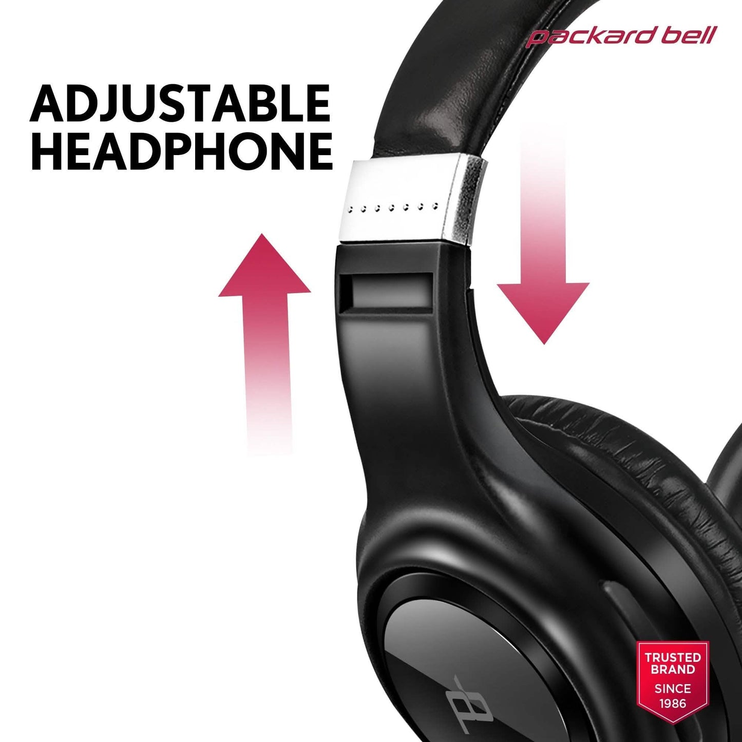 Packard Bell Dynamic Audio Kabellose Kopfhörer – Wiederaufladbares HD-Headset