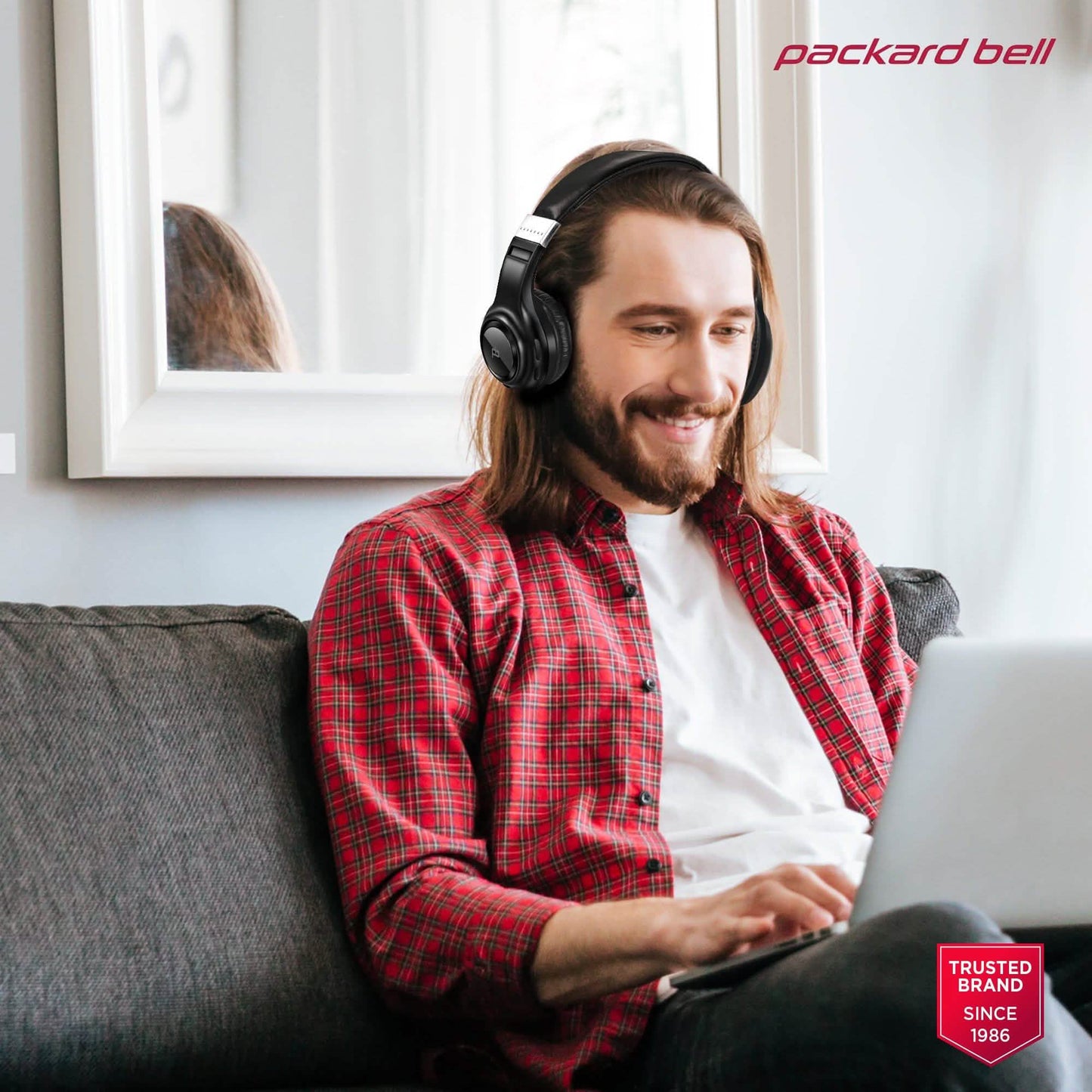 Packard Bell Dynamic Audio Kabellose Kopfhörer – Wiederaufladbares HD-Headset
