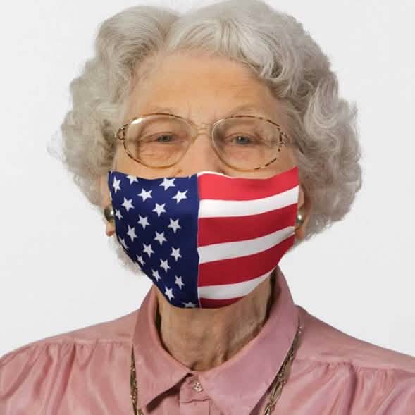 Patriotische Gesichtsmaske