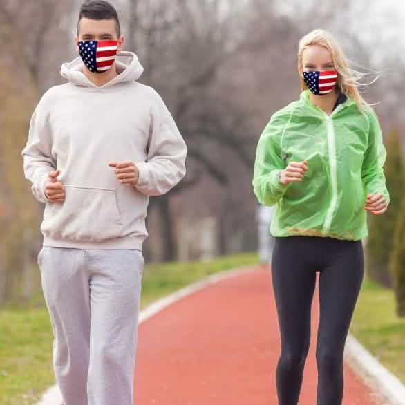 Patriotische Gesichtsmaske