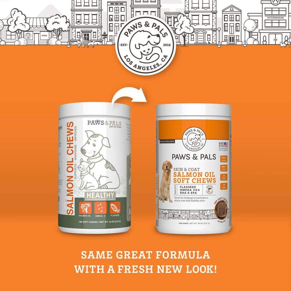Paws & Pals Wild Alaskan Lachsöl Omega 3 und 6 für Hunde und Katzen