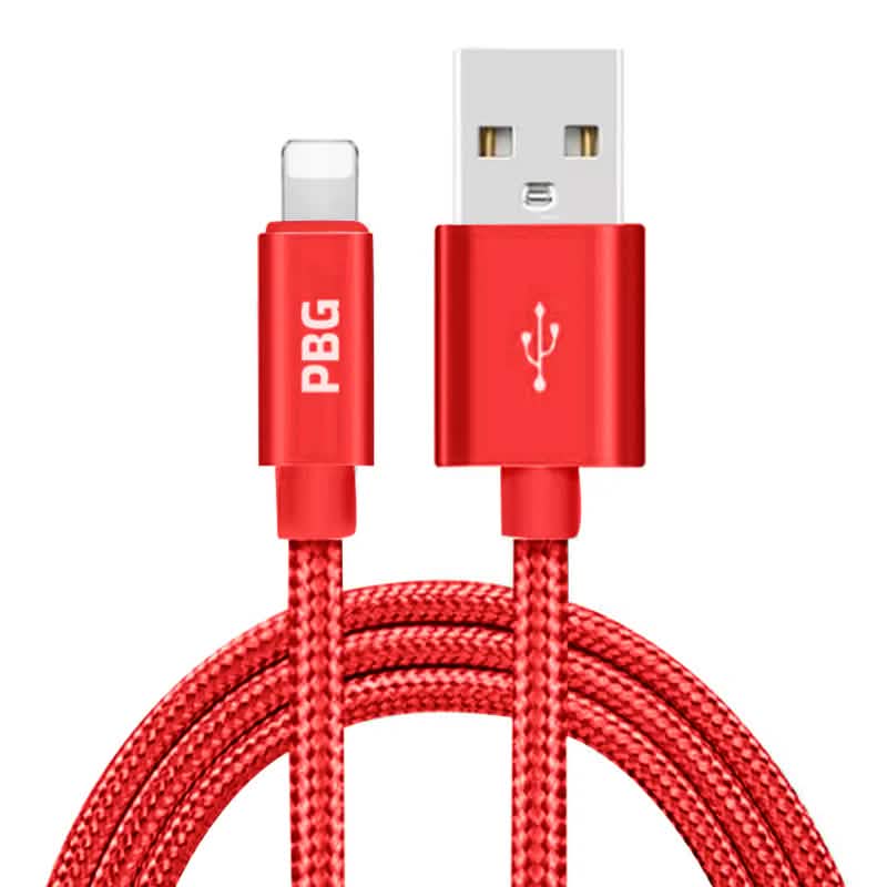 PBG XL 10Fuß Nylon geflochtenes Lightning Kabel