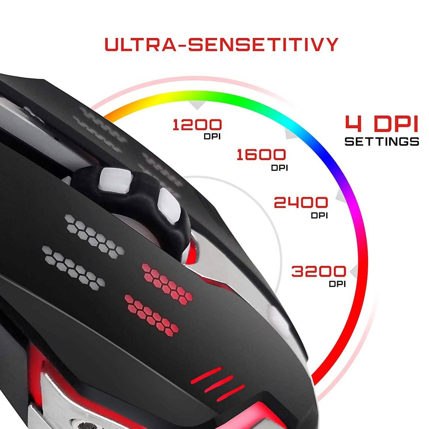 PBX Gladiator kabelgebundene Gaming-Maus