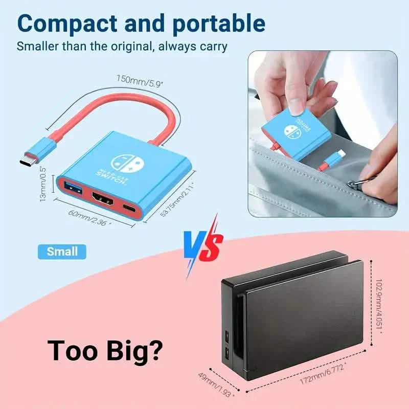 PD100W Docking Station für Nintendo Switch
