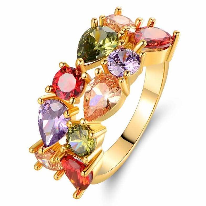 Peermont Laborgefertigter Multi-Edelstein-Ring – Verschiedene Größen