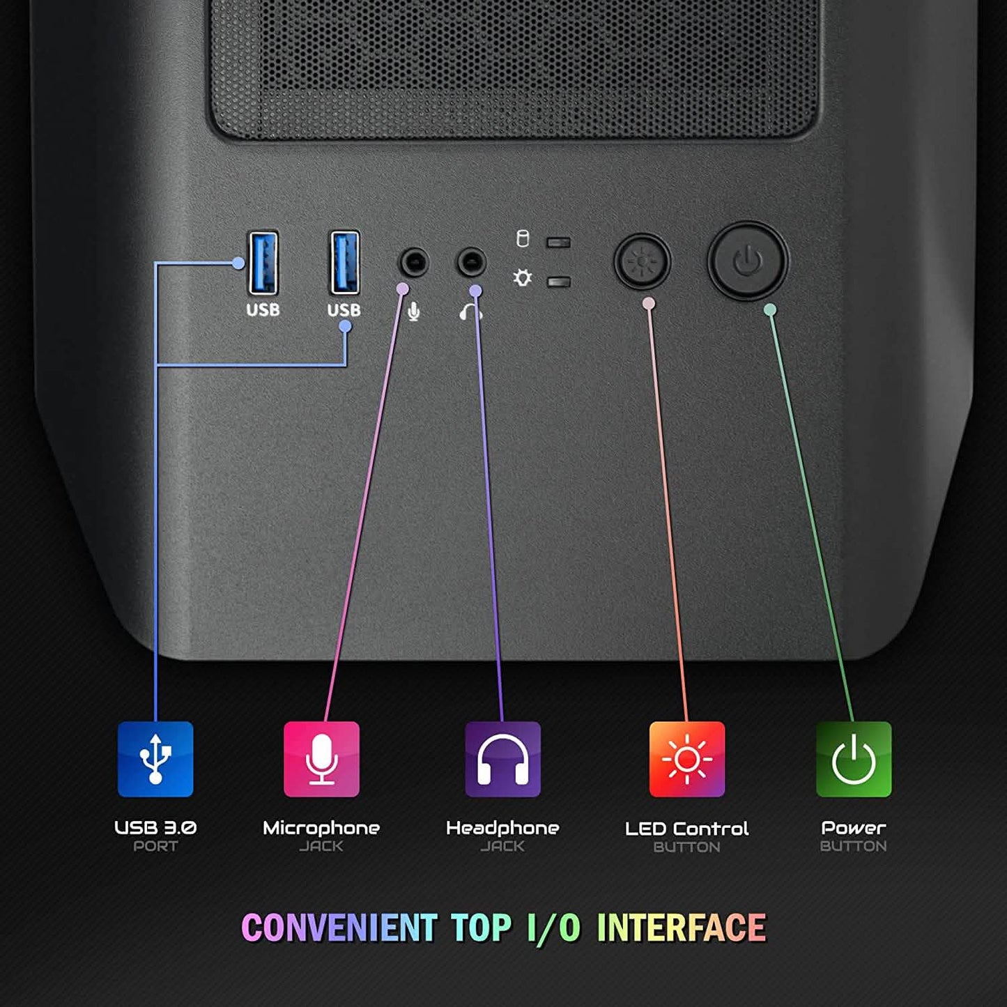 Periphio Sub-Terra Gaming PC Computer (Generalüberholt)