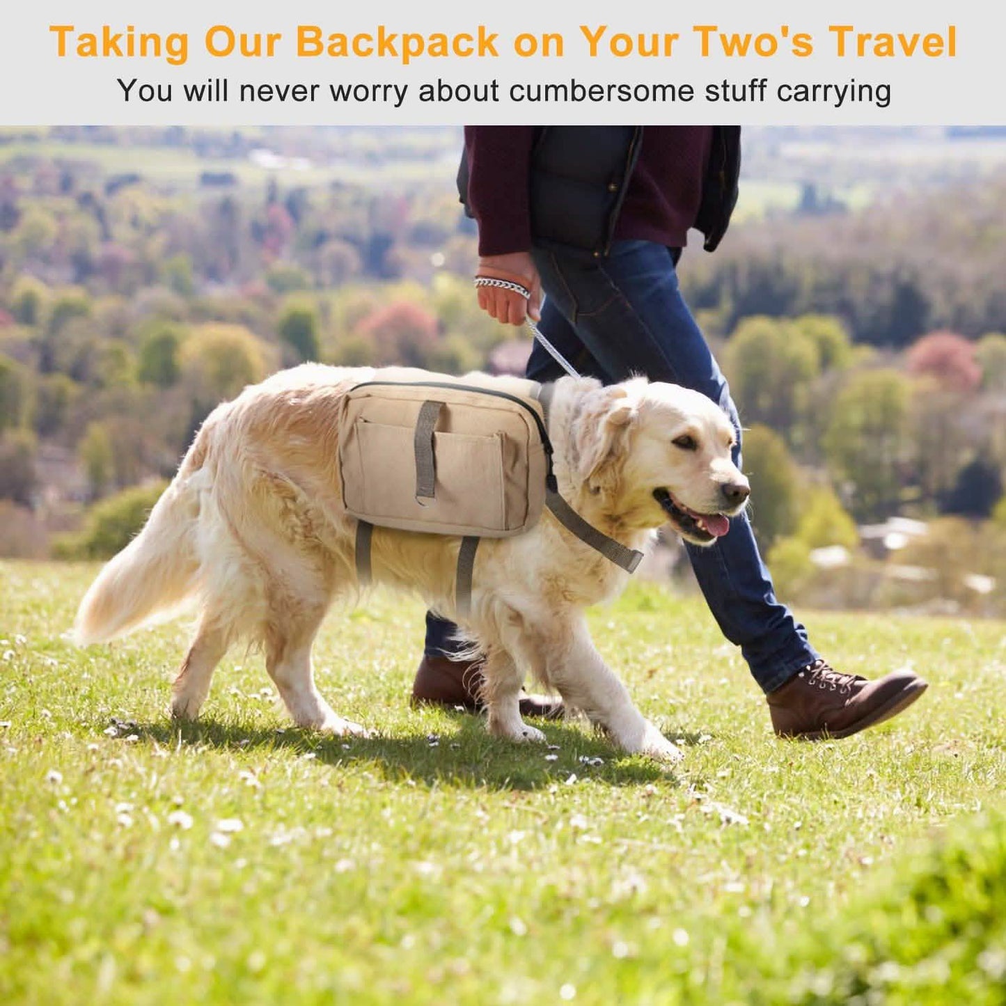 Hunde-Rucksack Wanderrucksack Campingtasche Satteltasche