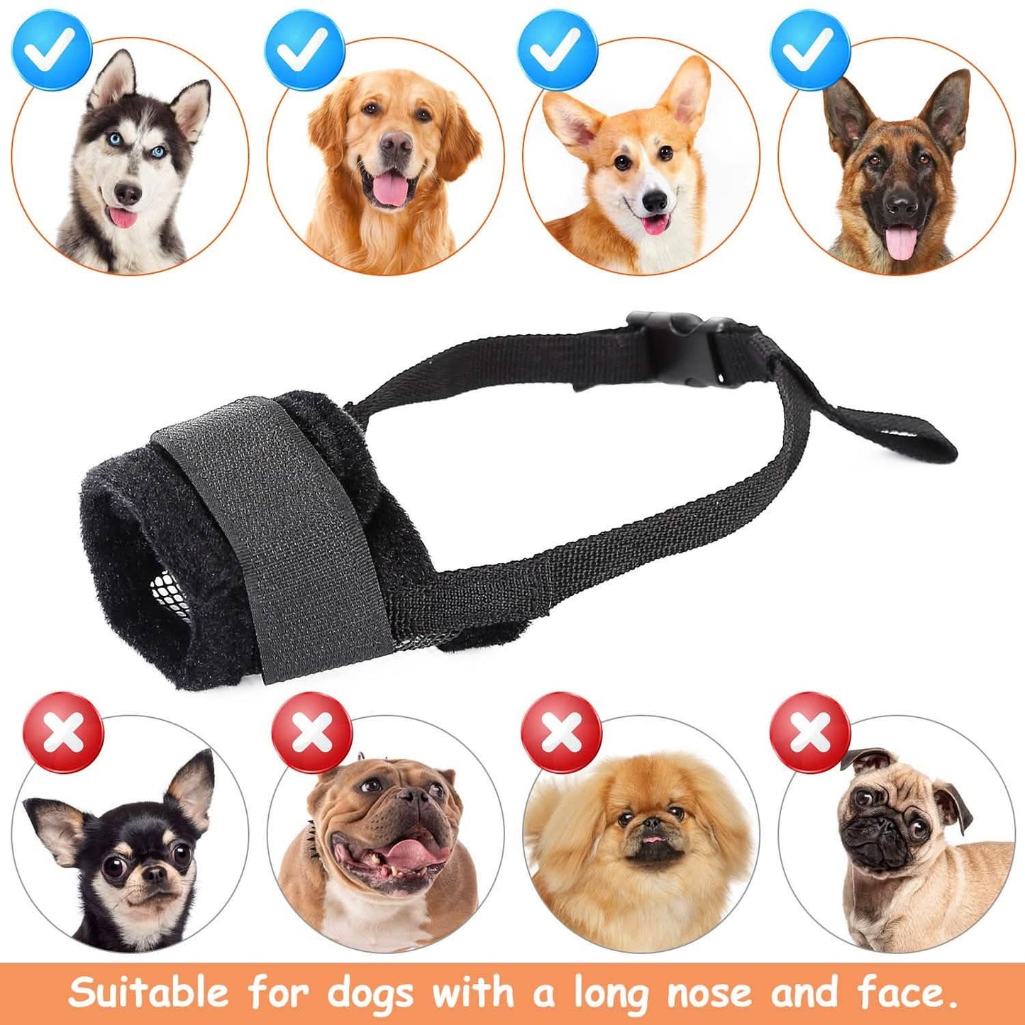 Haustier Hund Maulkorb Verstellbare Hundemaulkorb