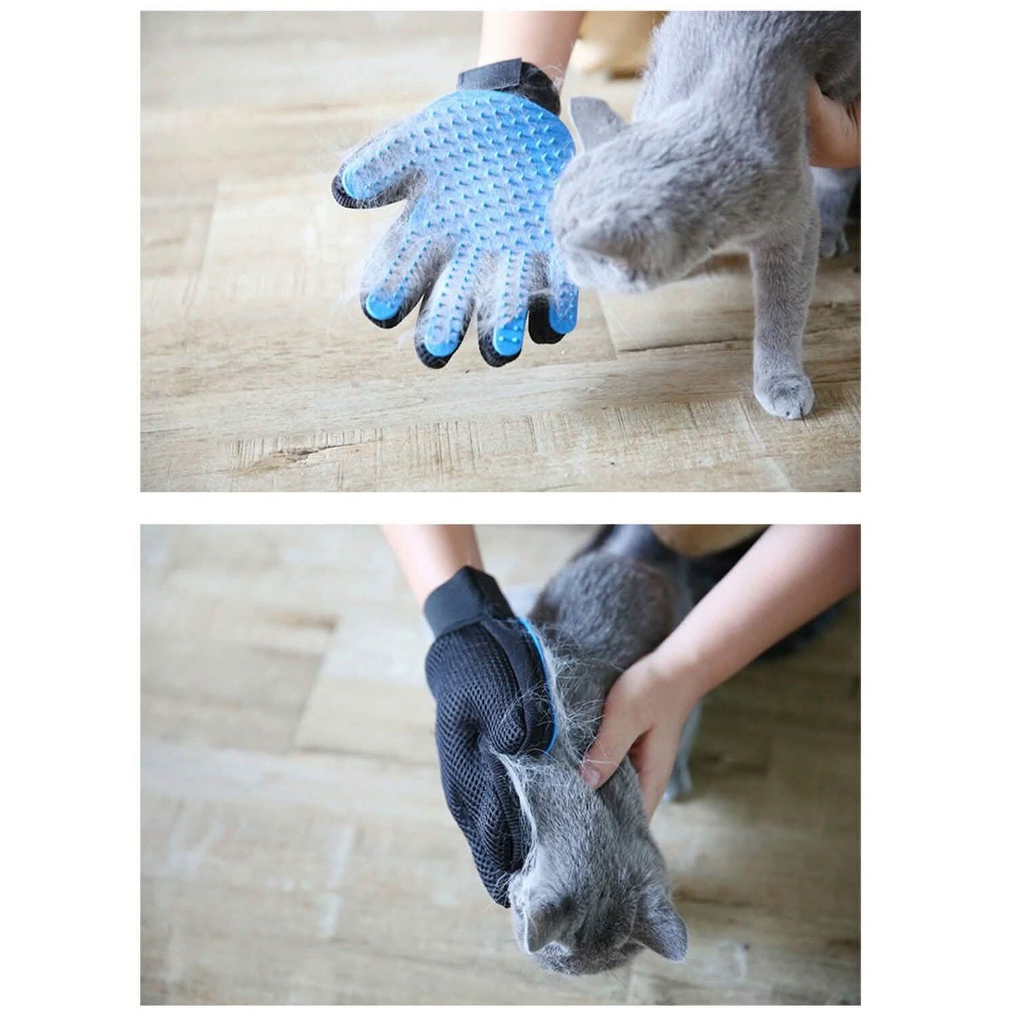 Tierhaarbürste Hund Katze Kamm Handschuhe Fellpflege Entferner Fell Massage Enthaarungshandschuh