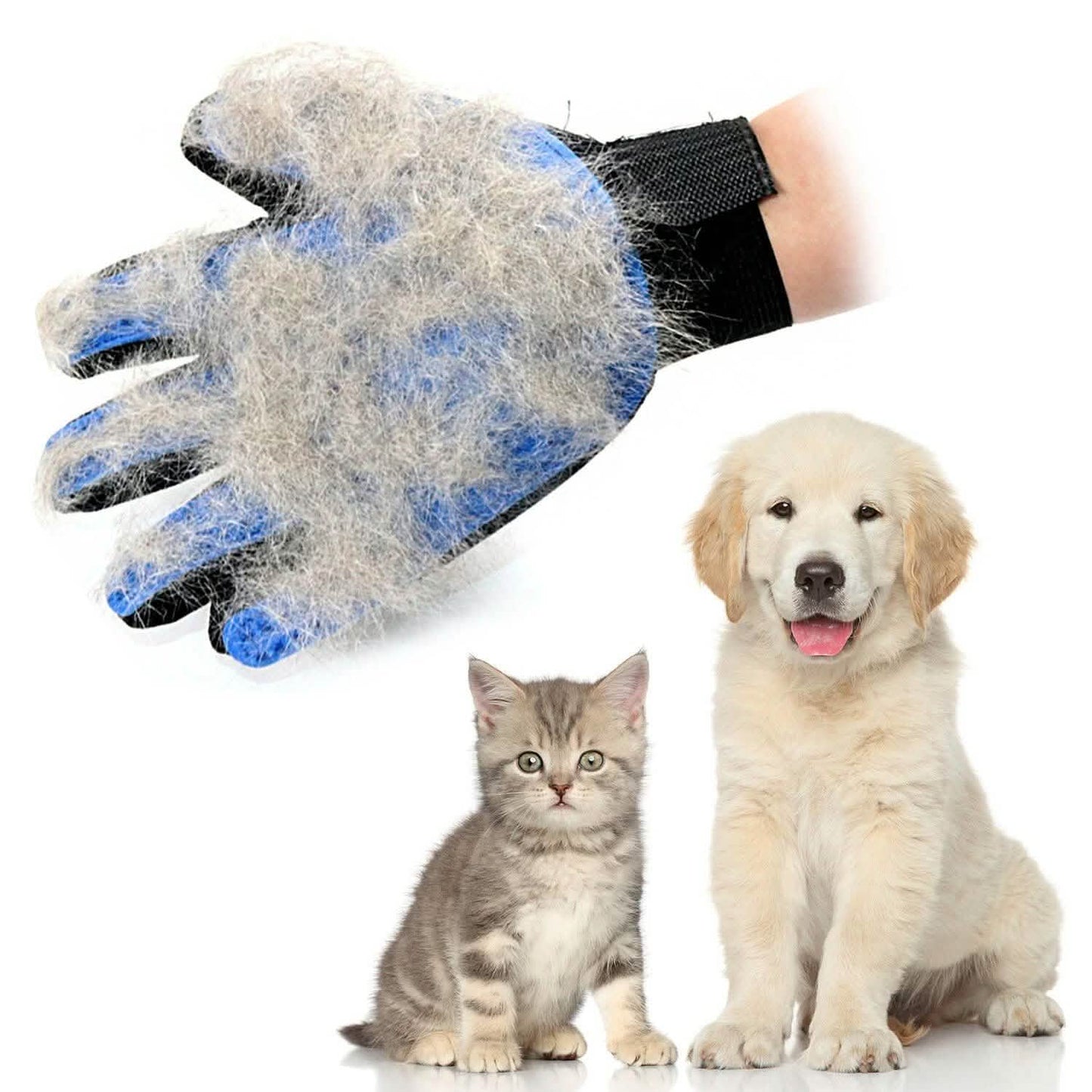 Tierhaarbürste Hund Katze Kamm Handschuhe Fellpflege Entferner Fell Massage Enthaarungshandschuh