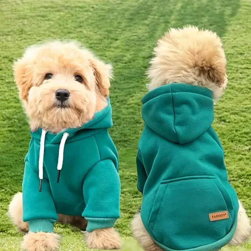 Haustier-Sweatshirt-Hoodie mit Tasche auf dem Rücken für kleine Hunde