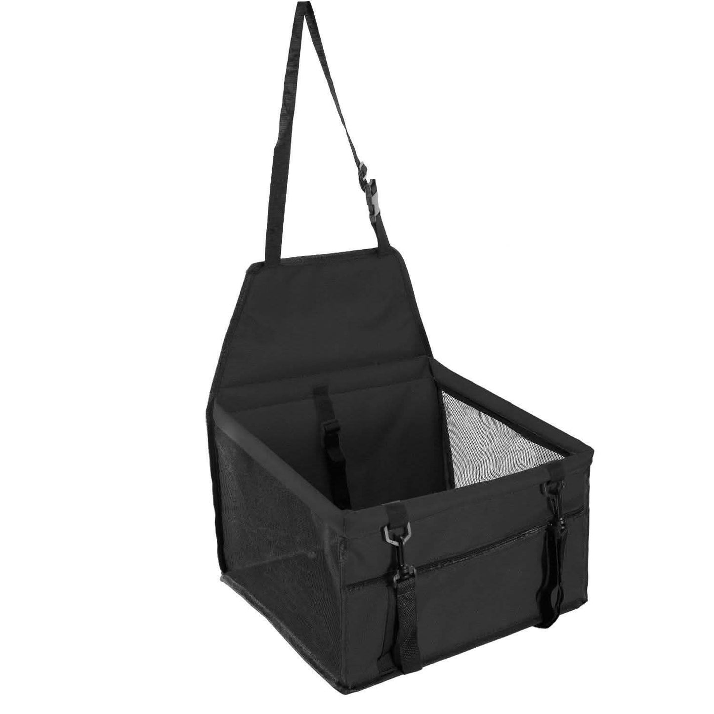 Haustier-Transportbox mit Clip-Sicherheitsleine und Reißverschlussfach für Haustiere bis 9 kg