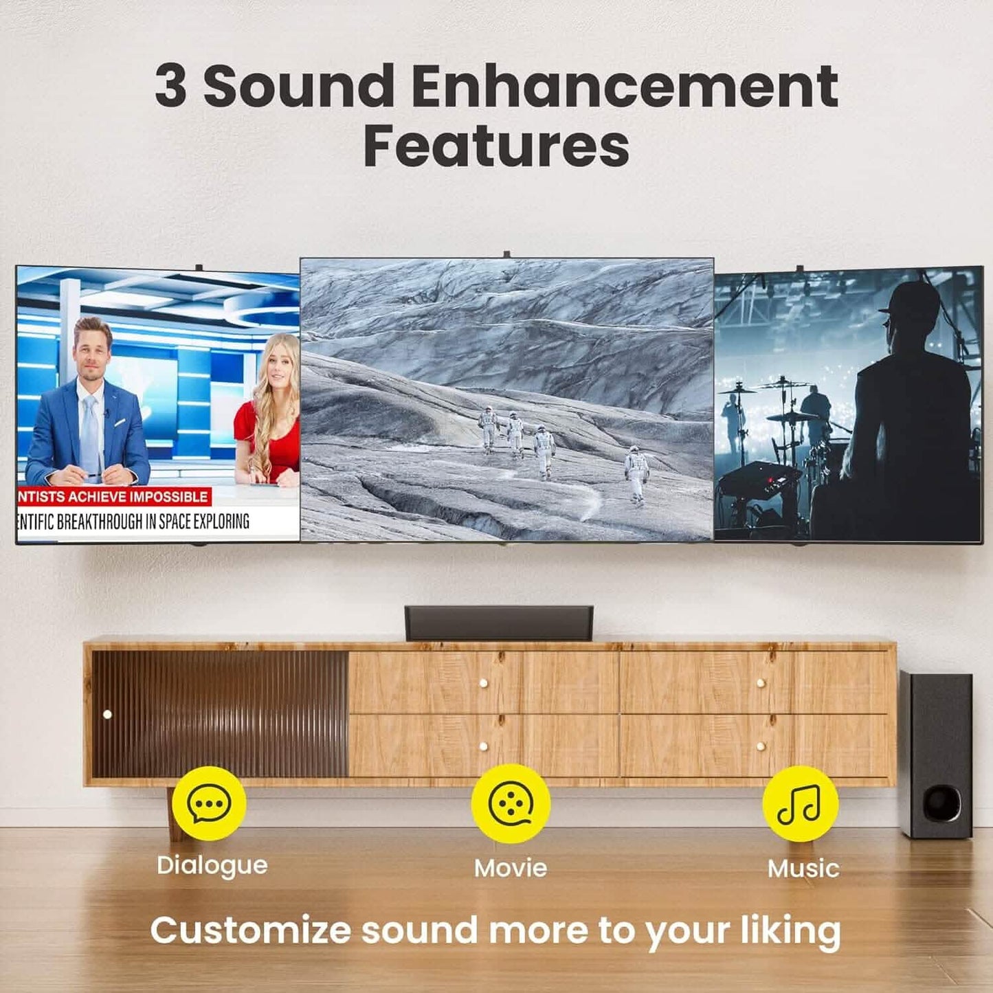 Pheanoo 2.1 Kompakte Soundbars (Generalüberholt)