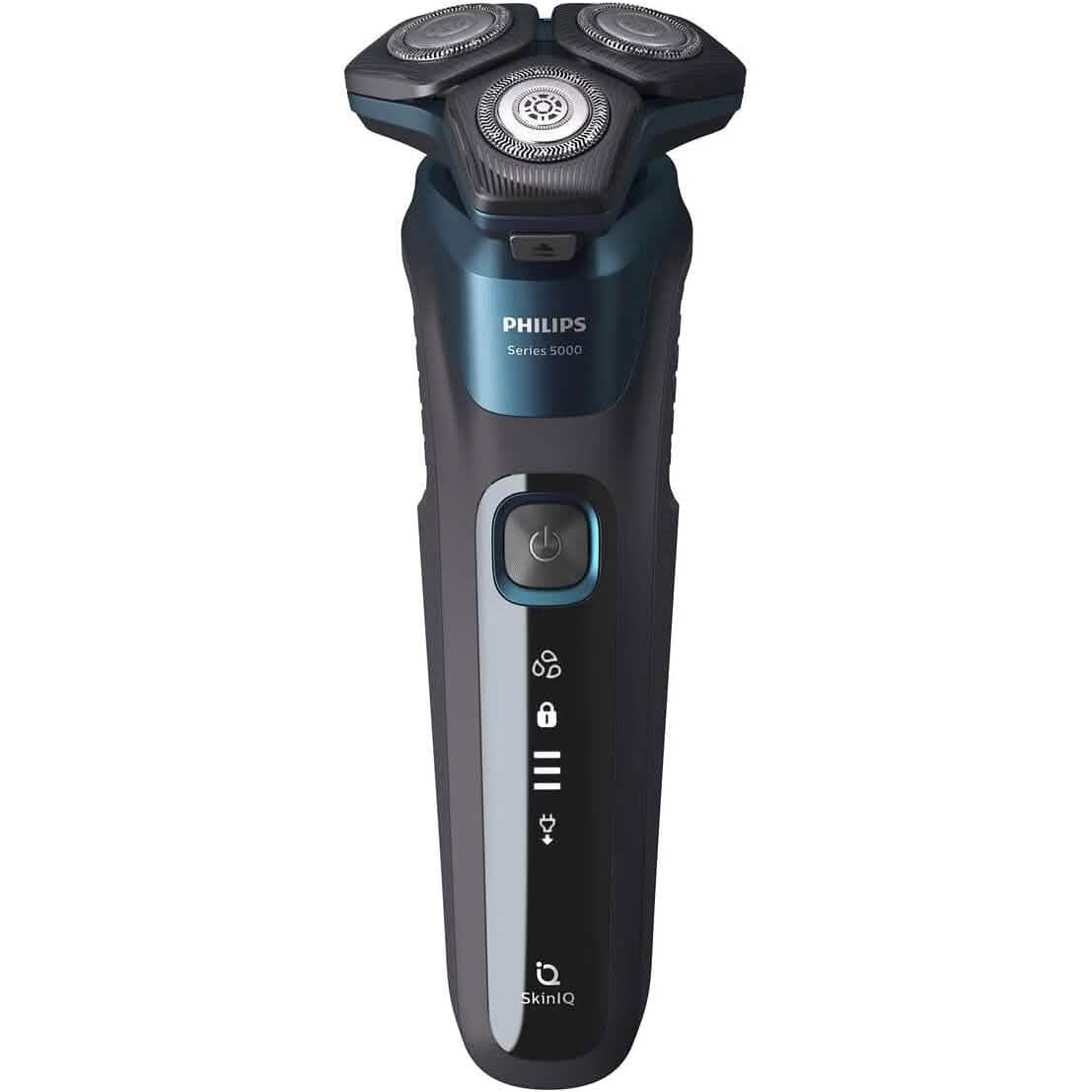 Philips Wet & Dry Shaver Series 5000 mit SkinIQ-Technologie + Scherköpfe, Lade- und Reinigungsstation (Generalüberholt)