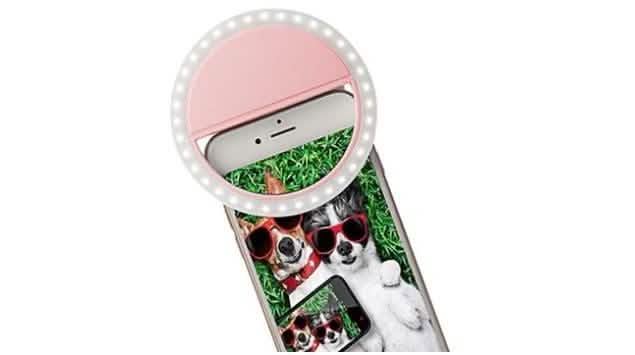 Heller Ring wiederaufladbare LED Selfie-Leuchte für alle Handy-Modelle