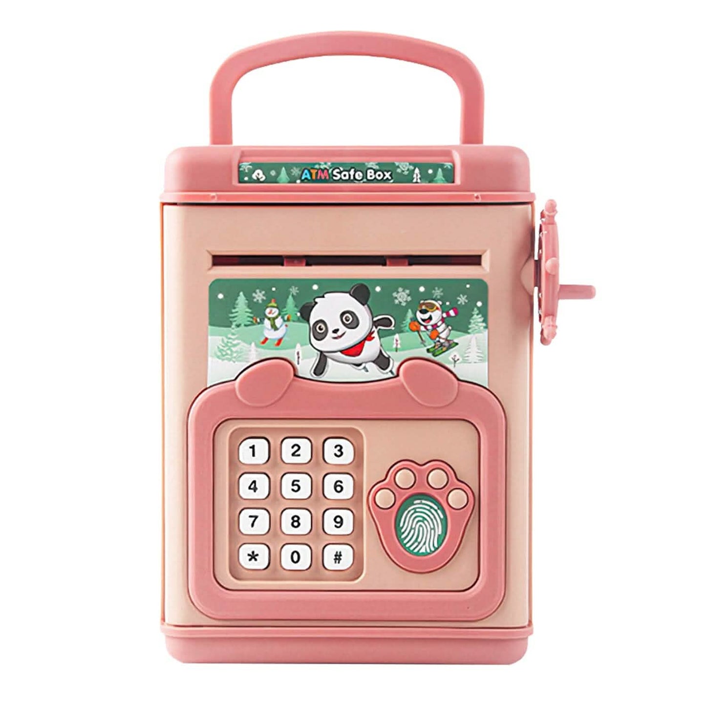 Spardose mit Passwort, Fingerabdruck und Sprachansage für Kinder ab 3 Jahren, Gold