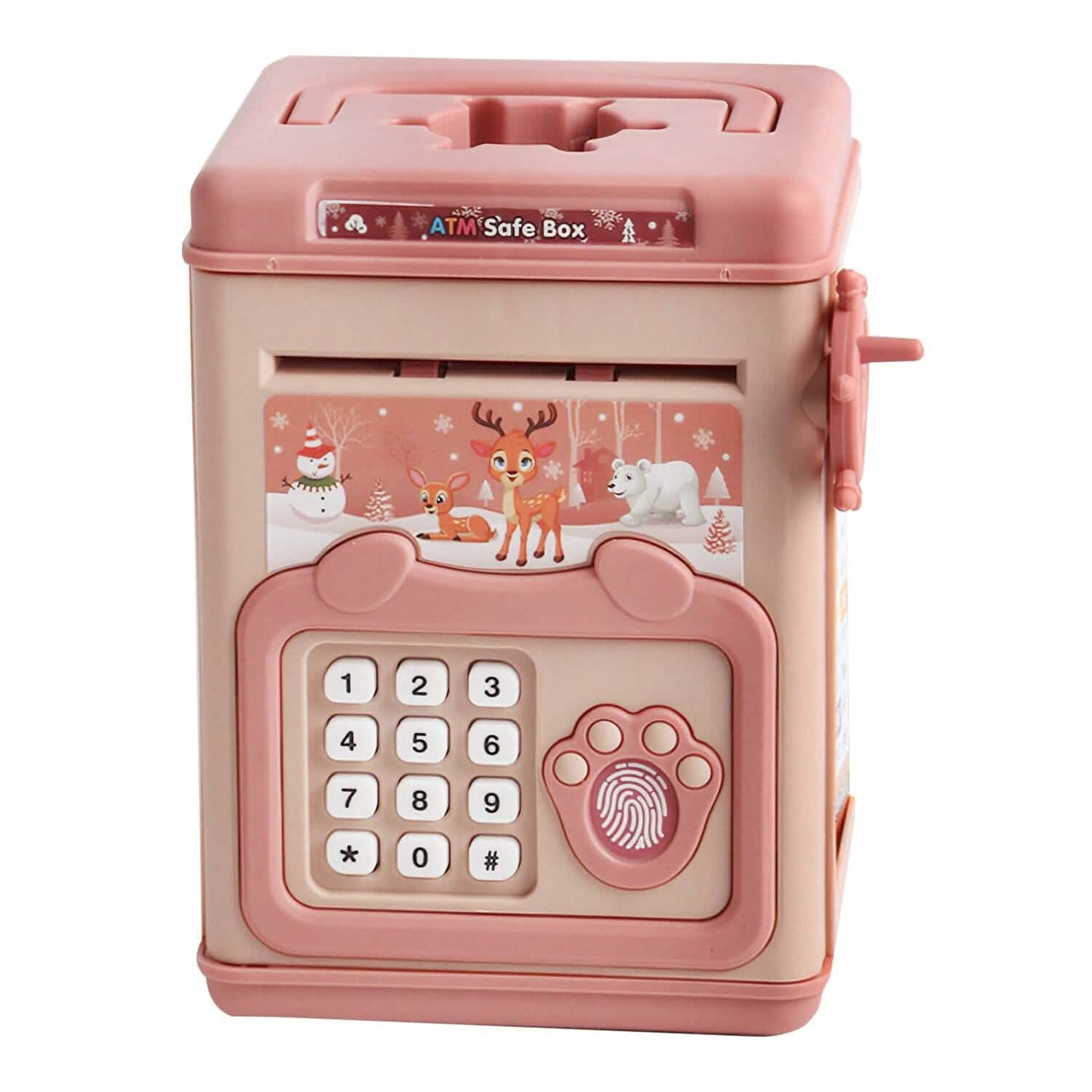 Spardose mit Passwort, Fingerabdruck und Sprachansage für Kinder ab 3 Jahren, Gold