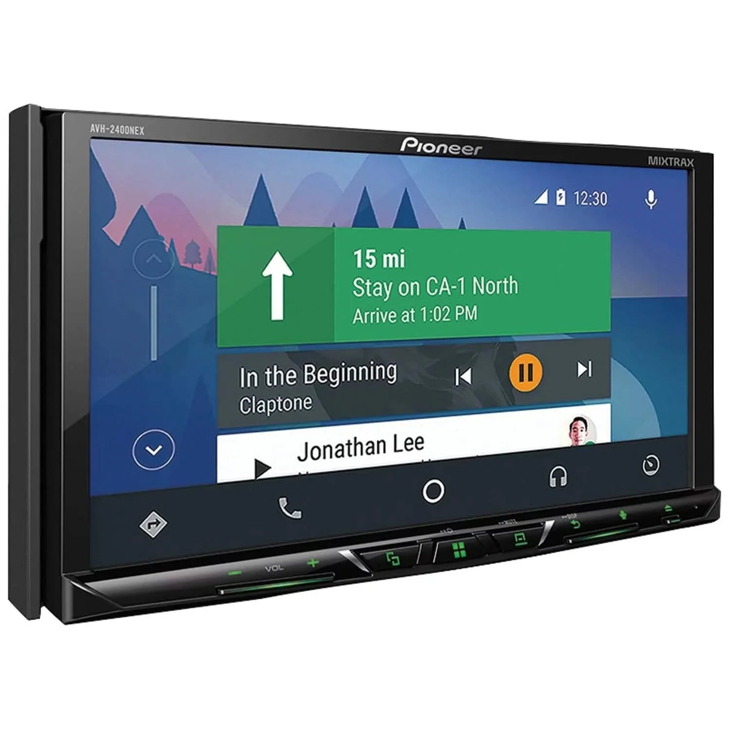 Pioneer AVH-2400NEX 7" 2-DIN NEX DVD-Receiver mit motorisiertem Display, Bluetooth, Apple CarPlay, Android Auto & SiriusXM Ready (Generalüberholt)